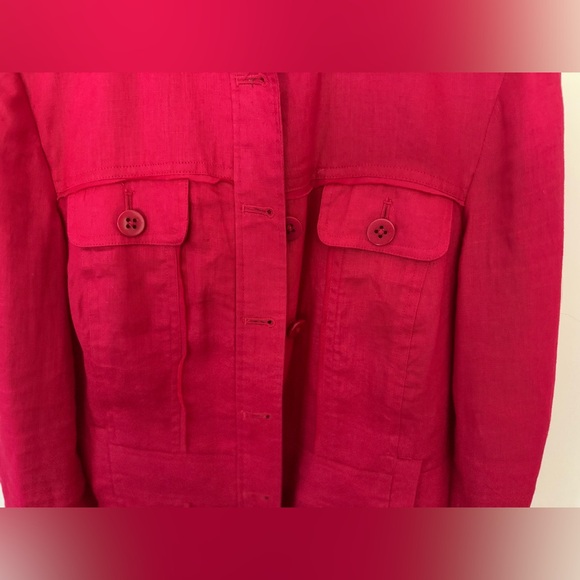 Coldwater Creek 100 % Linen Jacket Sz 10 - Picture 9 of 12